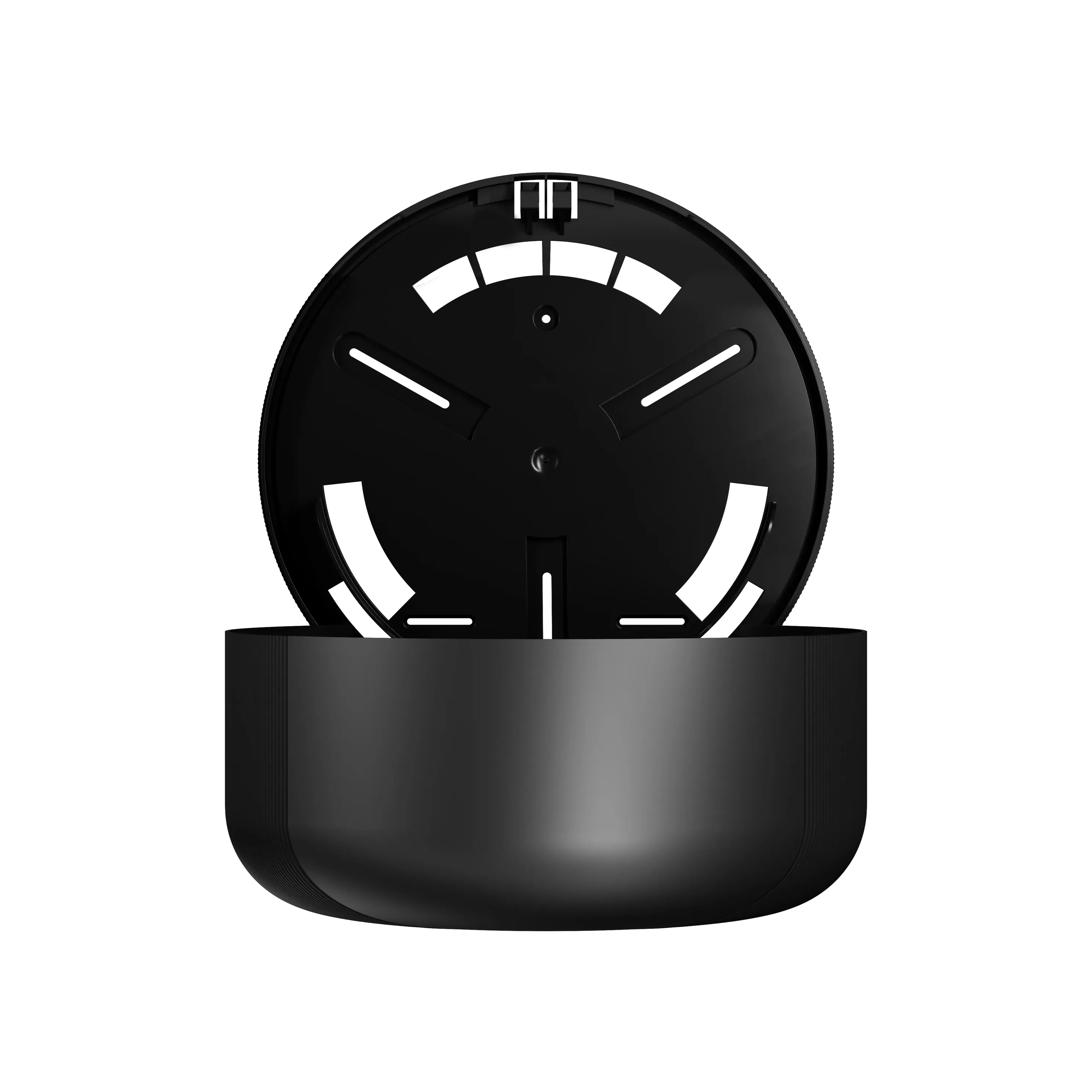 Clear+ EcoBlack centrefeed toilet paper dispenser