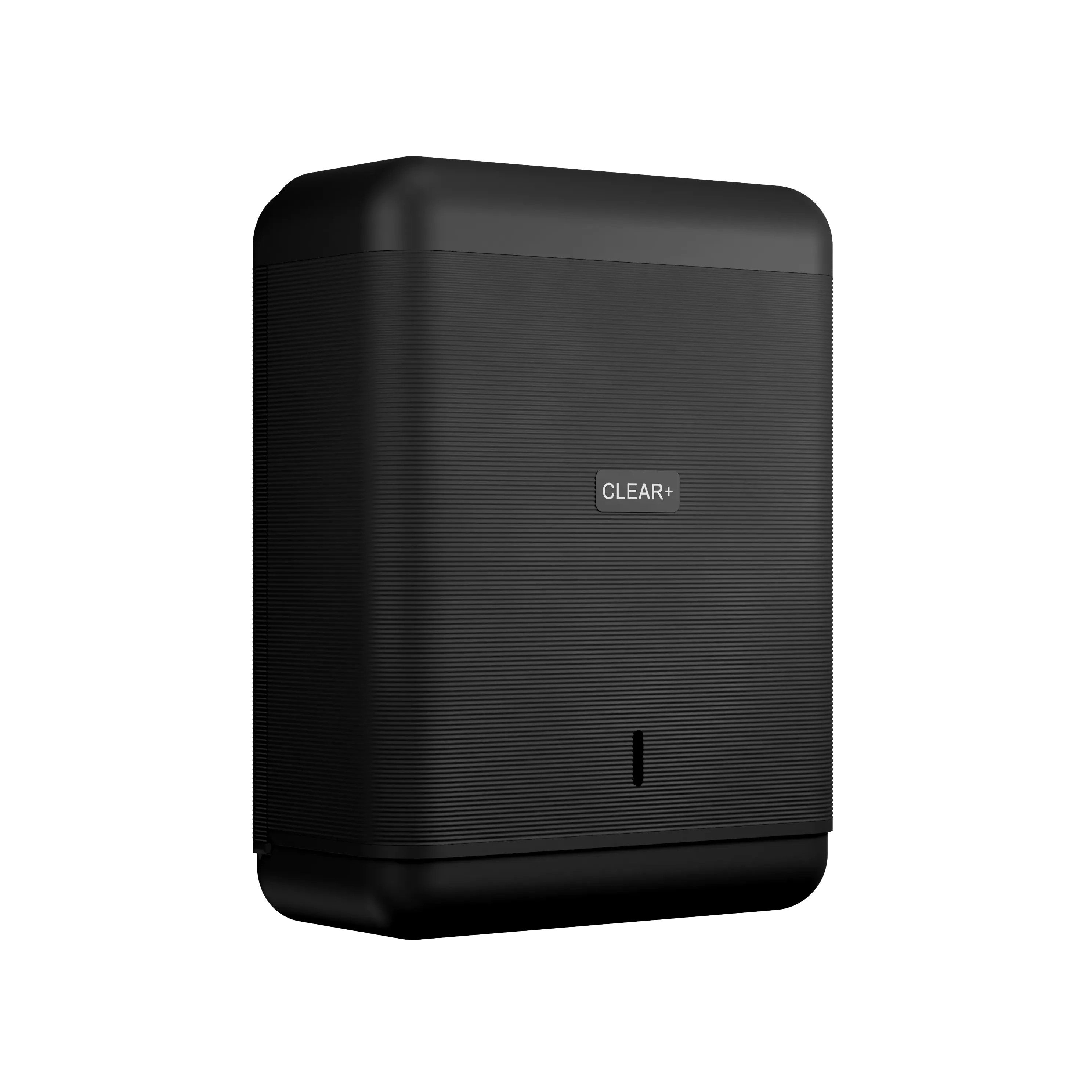 Clear+ EcoBlack folded hand towel paper dispenser