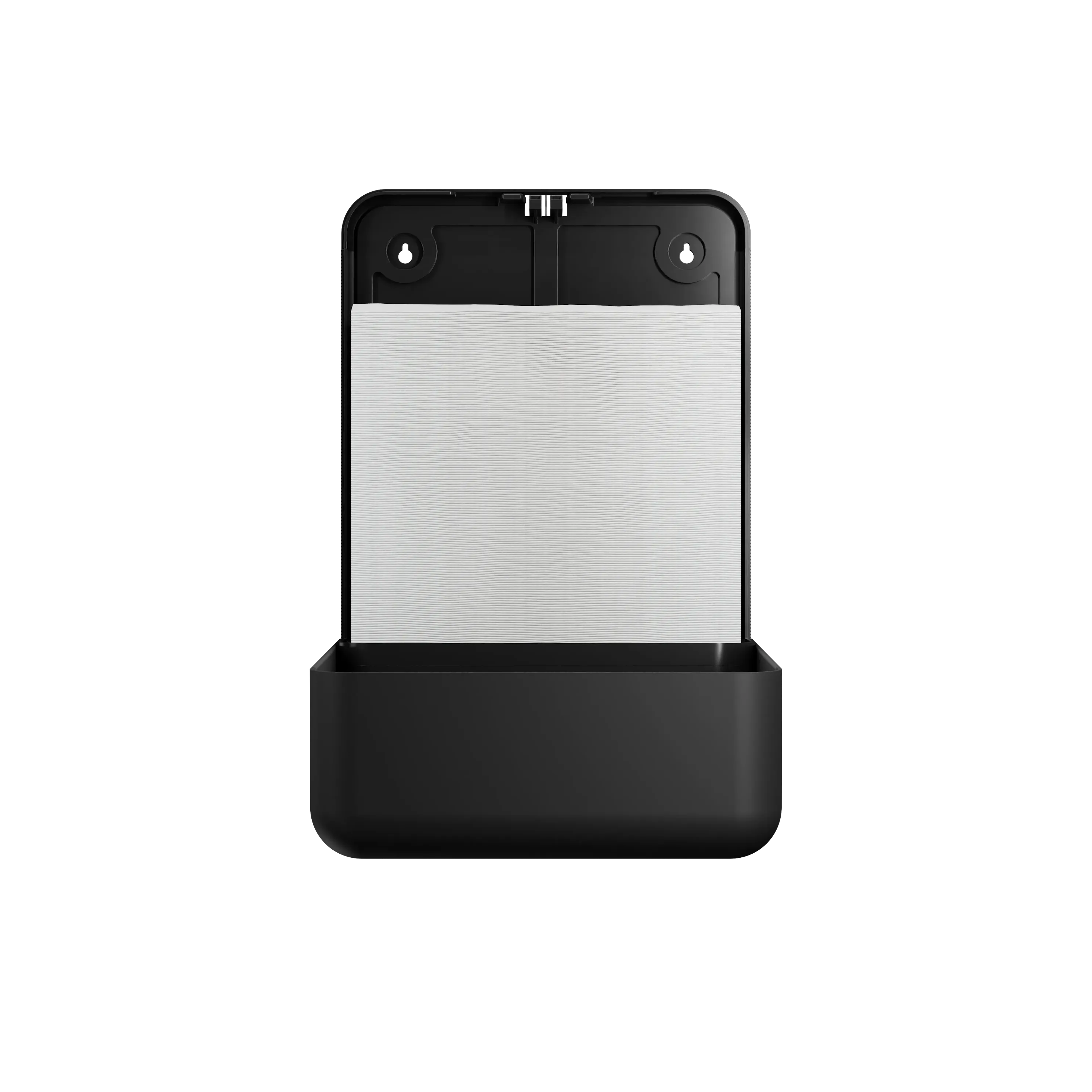 Clear+ EcoBlack folded hand towel paper dispenser