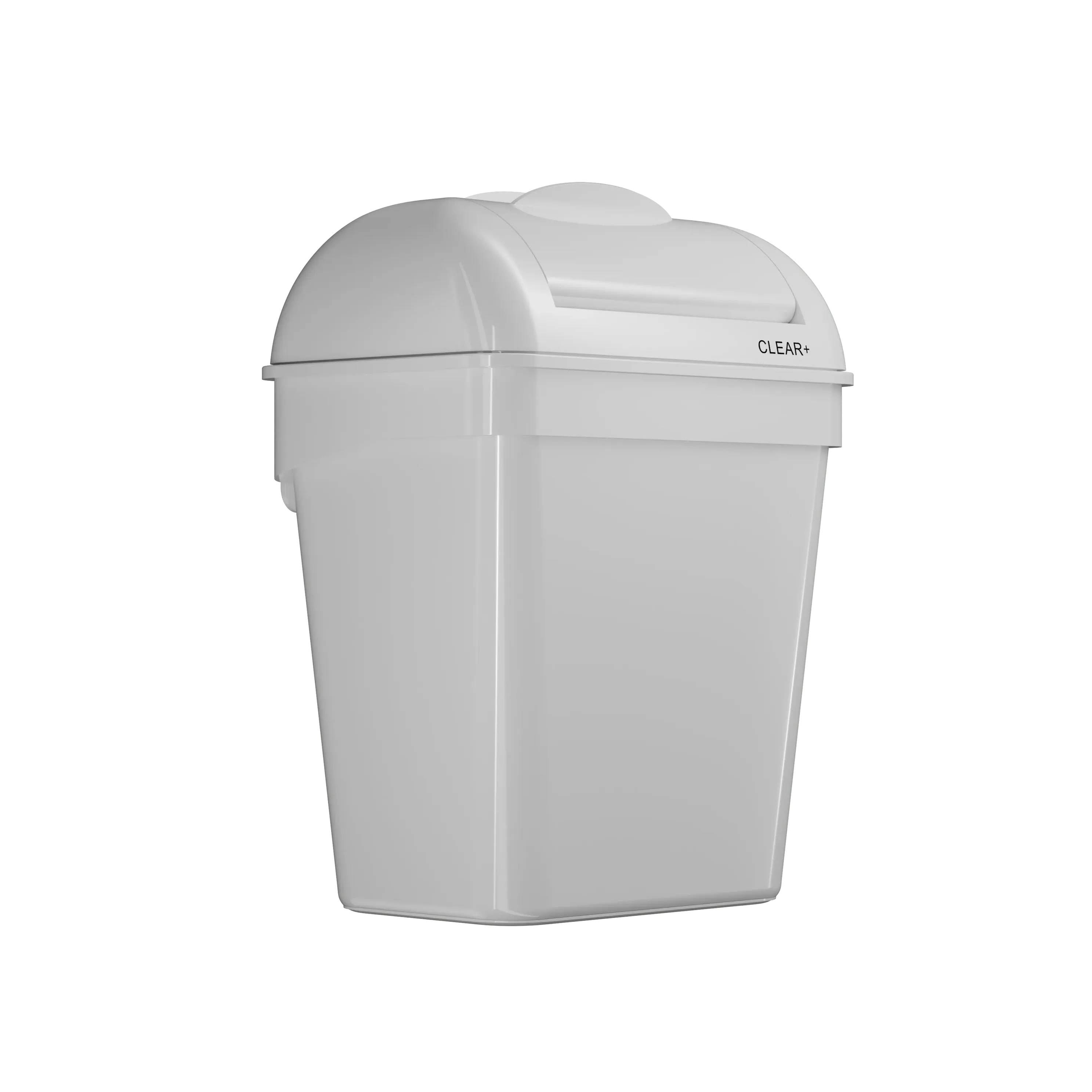 Clear+ hygiene bin 8L white