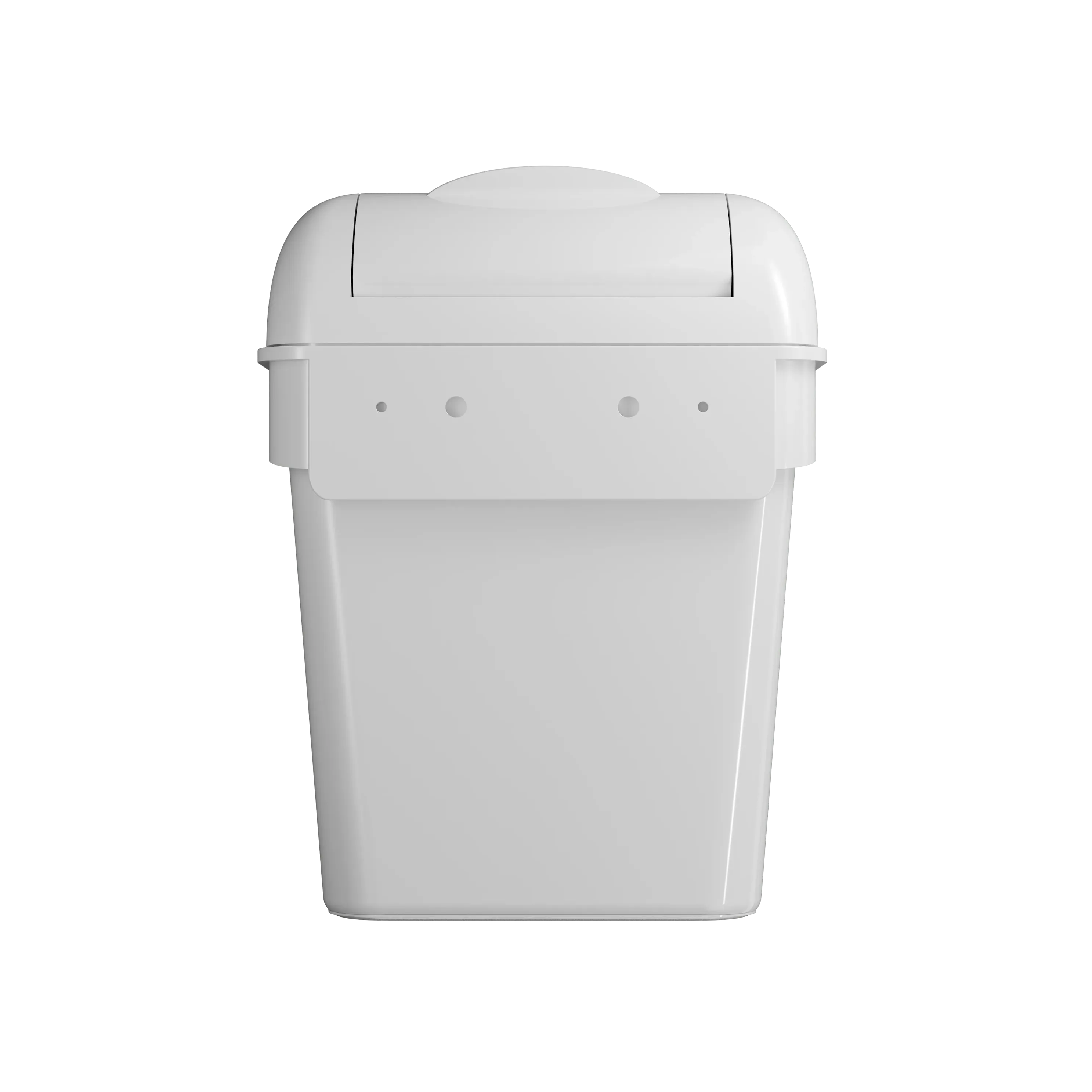 Clear+ hygiene bin 8L white