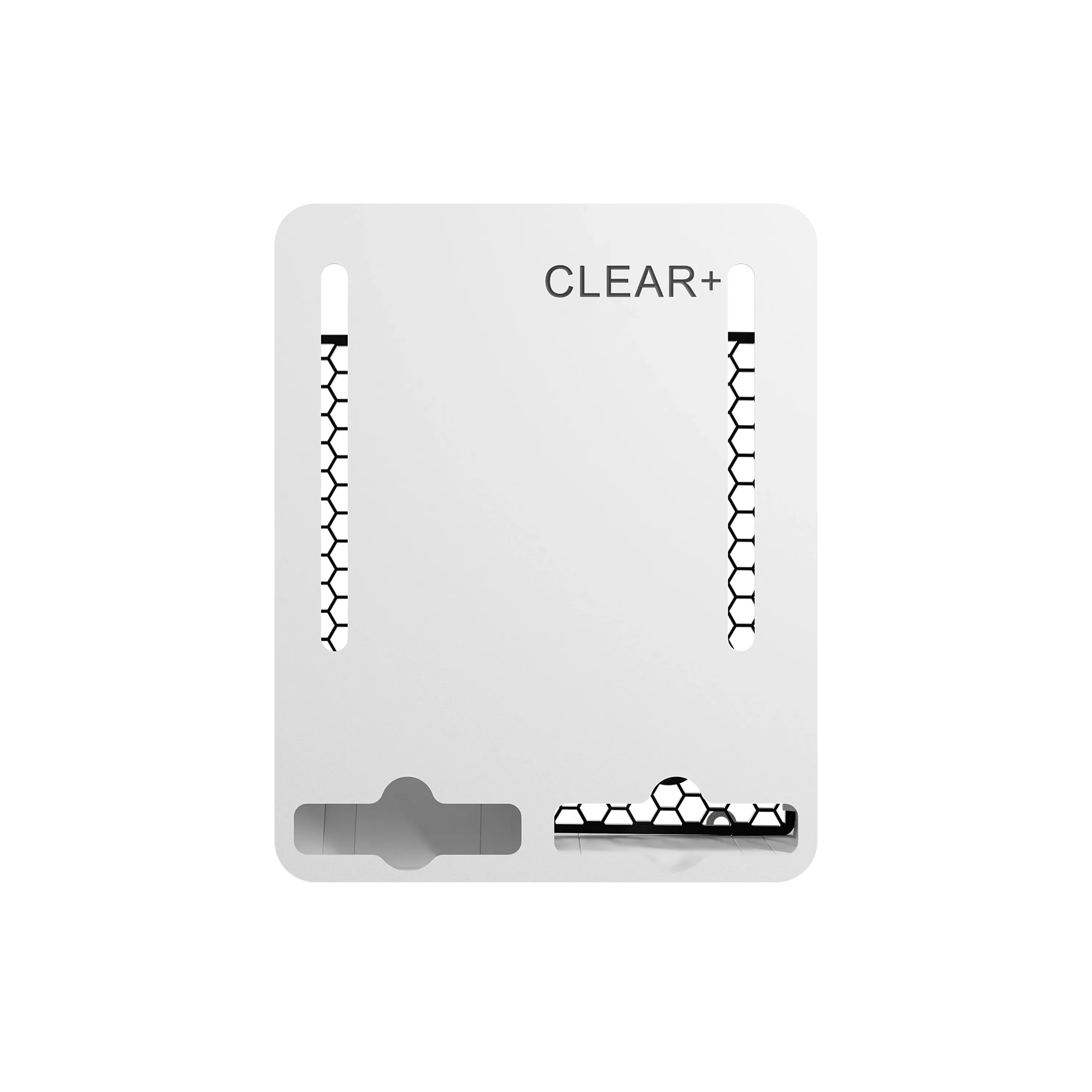 Clear+ tampon- and sanitary pad dispenser white