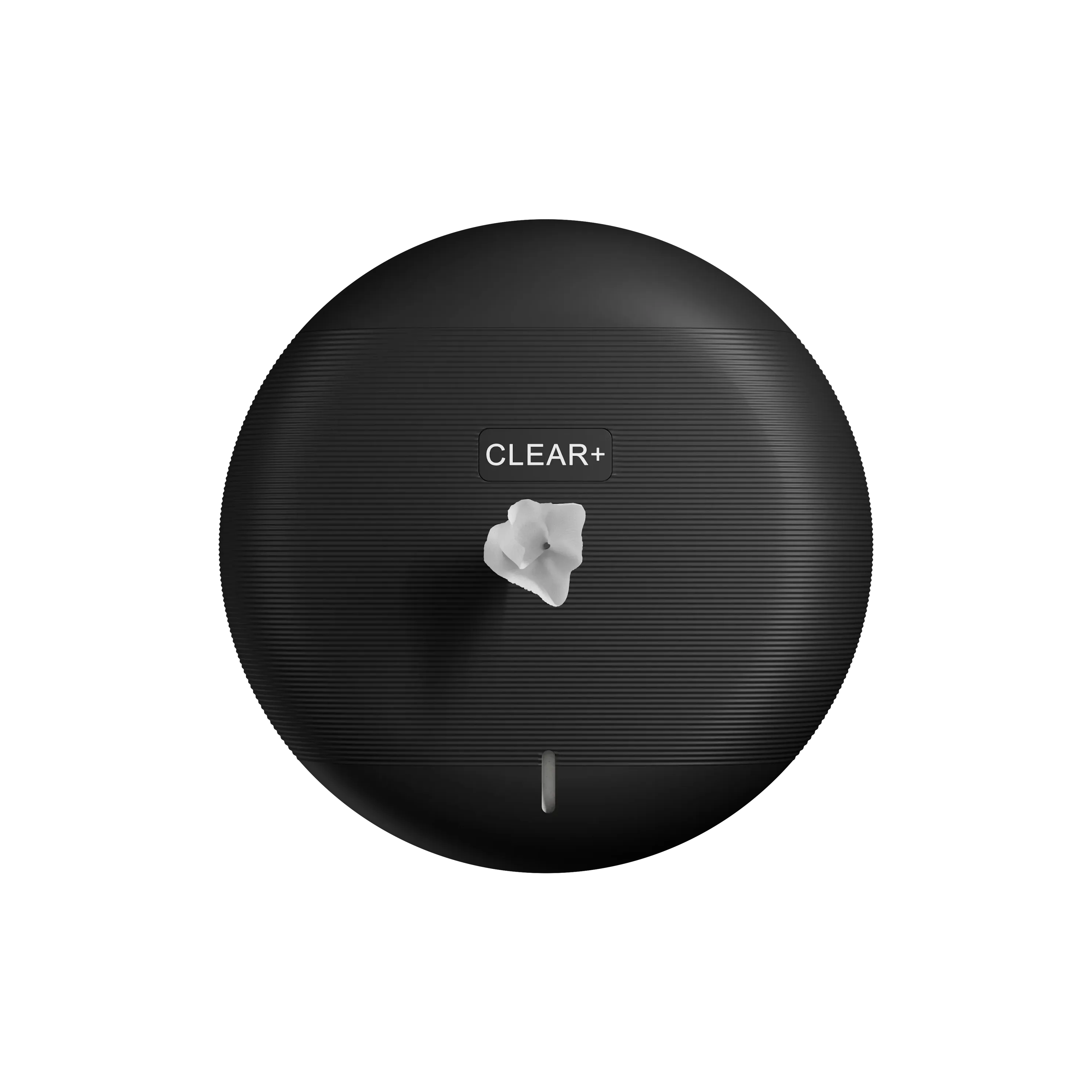 Clear+ EcoBlack centrefeed toilet paper dispenser