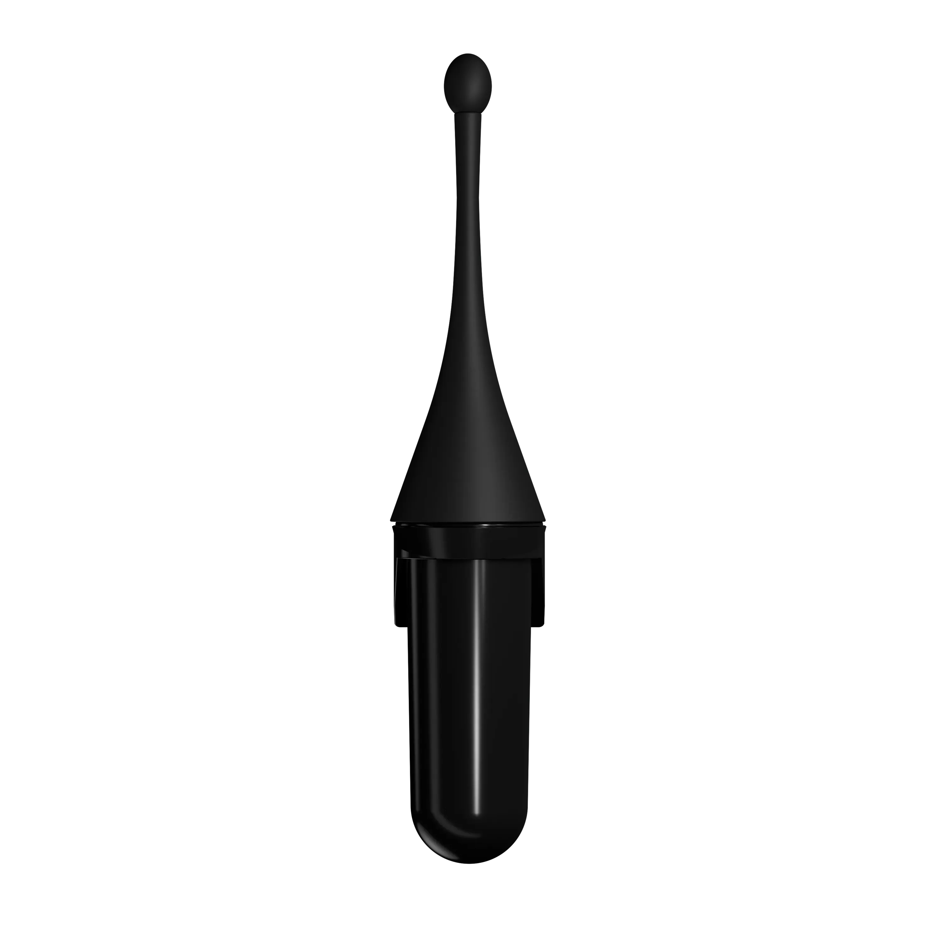 Clear+ EcoBlack toilet brush set wall