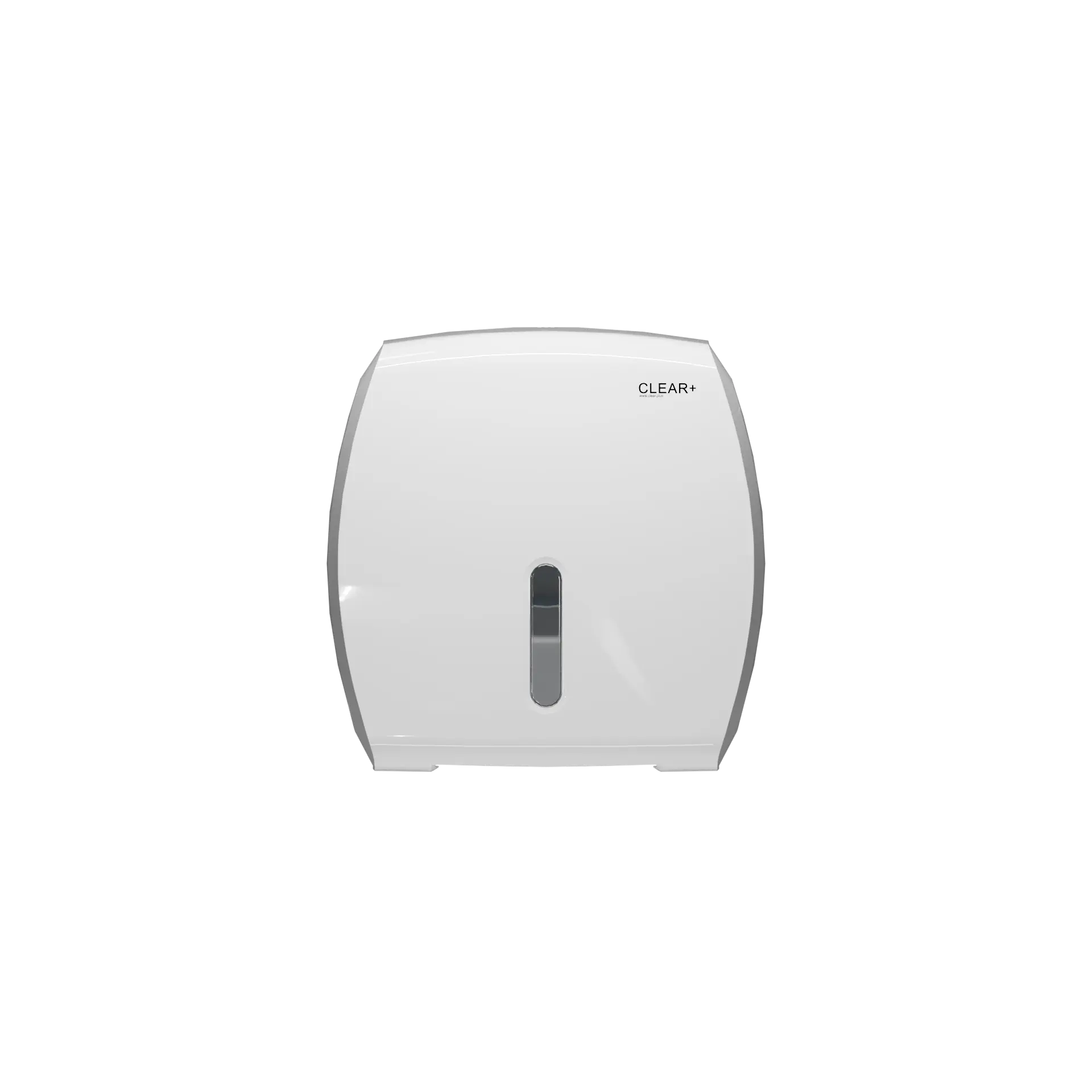Clear+ Jumbo Toilettenpapierspender weiß