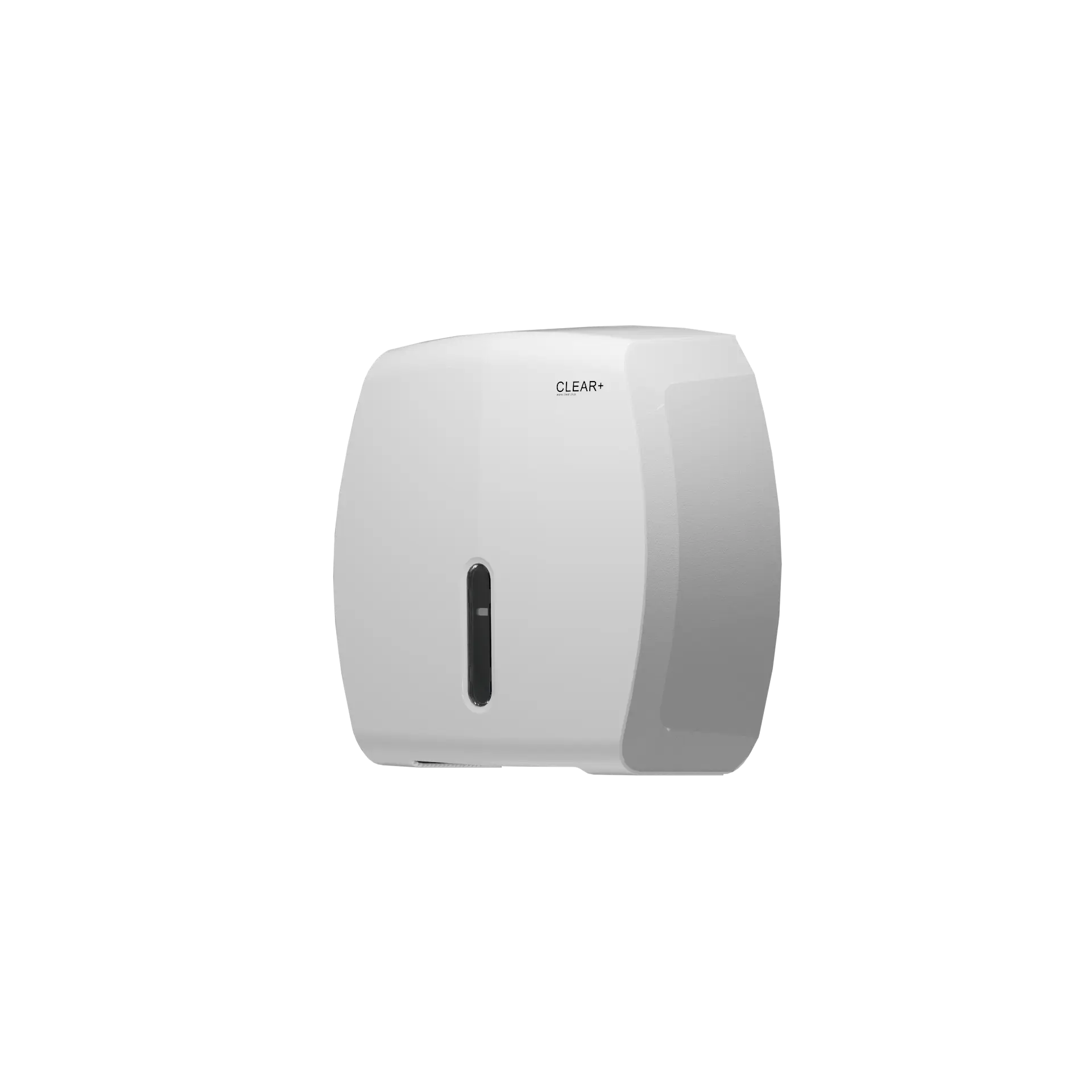 Clear+ Jumbo Toilettenpapierspender weiß