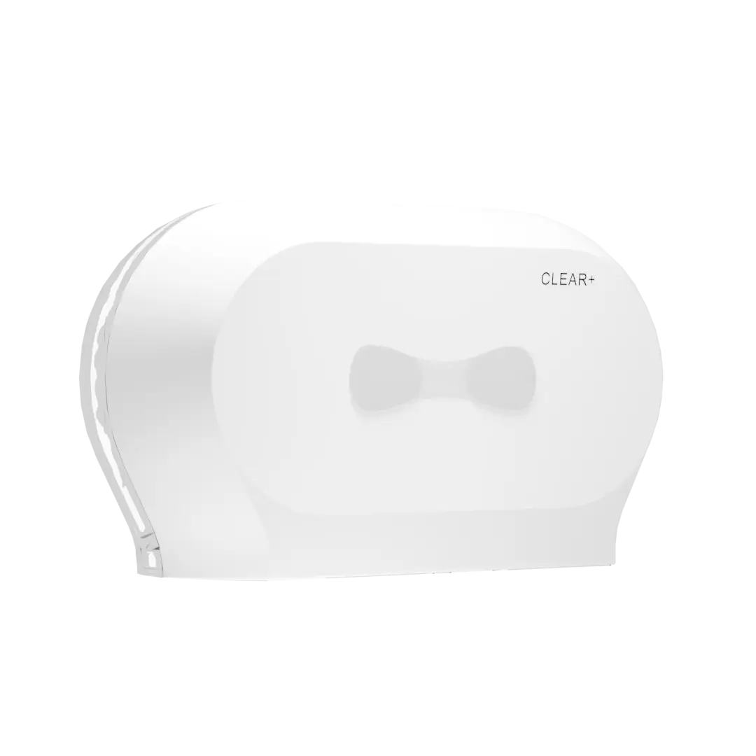 Clear+ Midi Toilettenpapierspender weiß
