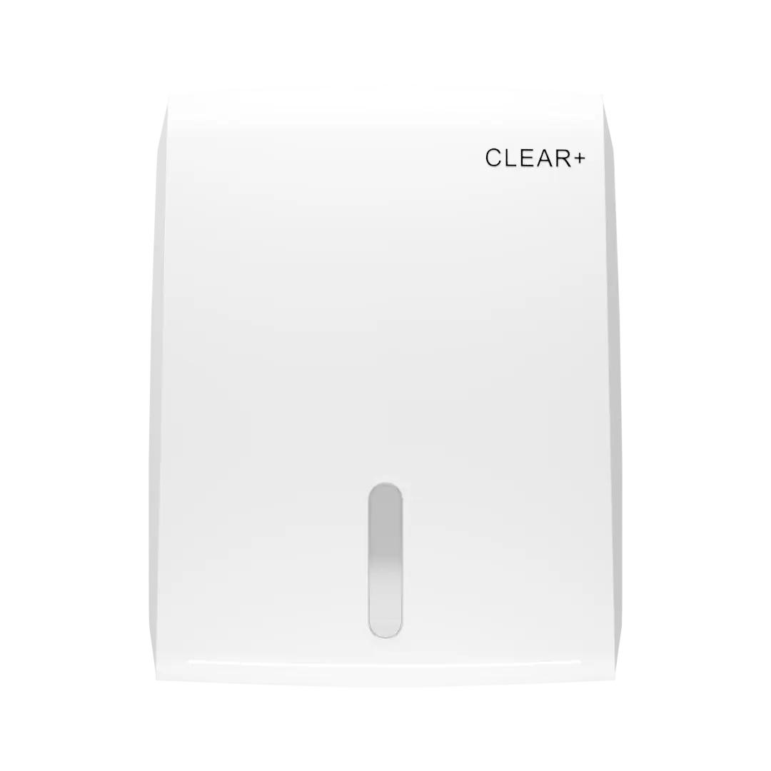 Clear+ Falthandtuchspender weiß
