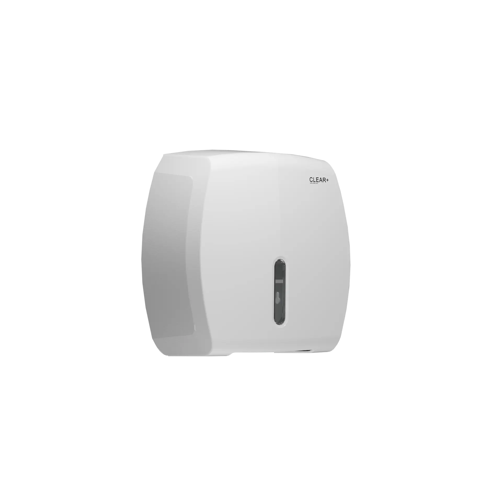 Clear+ Jumbo Toilettenpapierspender weiß