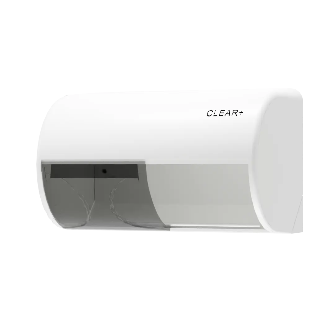 Clear+ Toilettenpapierspender weiß