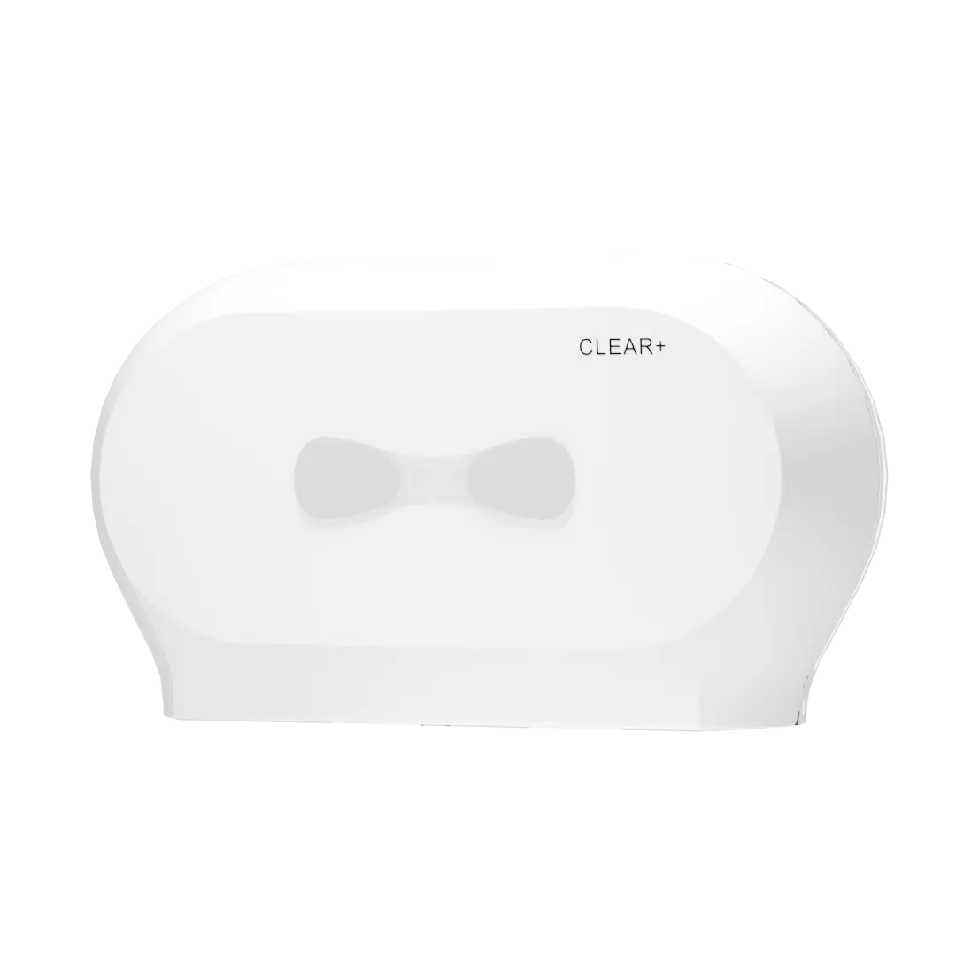 Clear+ Midi Toilettenpapierspender weiß