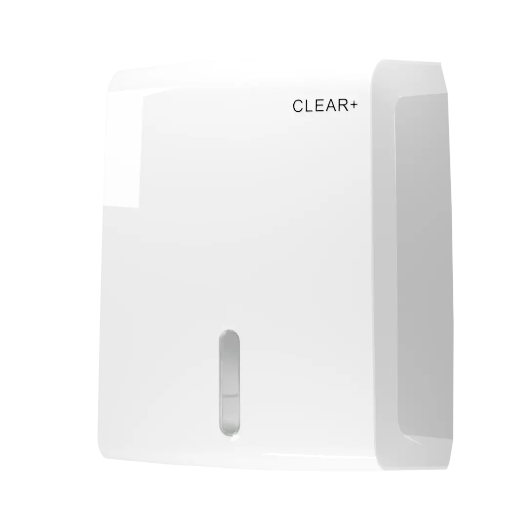 Clear+ Falthandtuchspender weiß