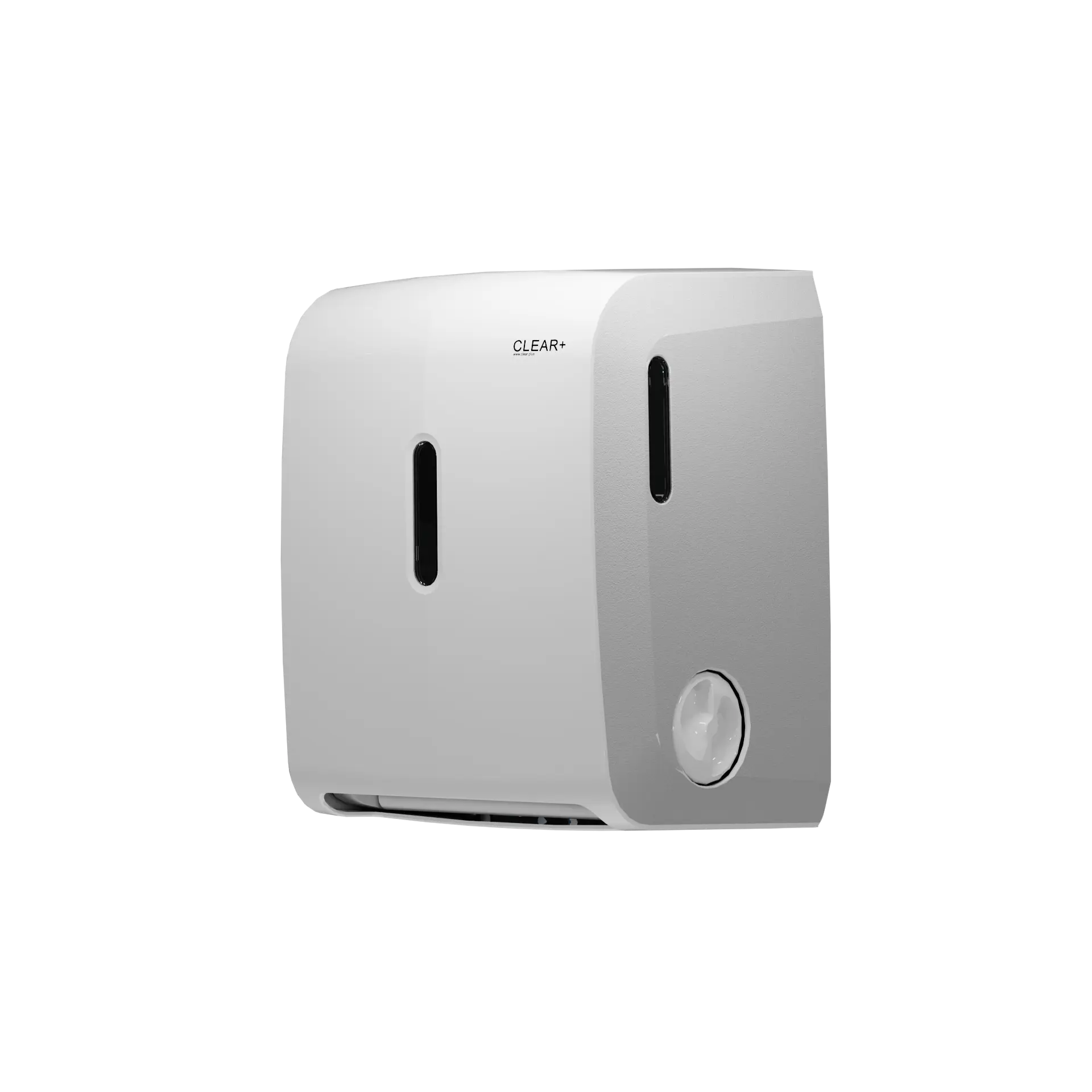 Clear+ Handtuchrollenspender weiß