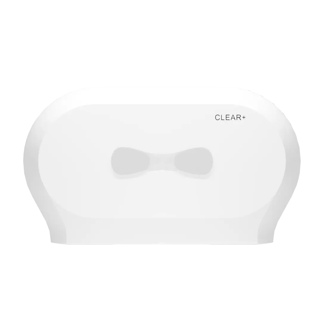 Clear+ Midi Toilettenpapierspender weiß