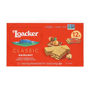 Classic Hazelnut, creme-filled wafer cookies, 1.59oz / 12-ct