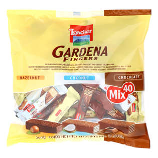Gardena, variety pack of chocolate-enrobed wafers, 40-ct