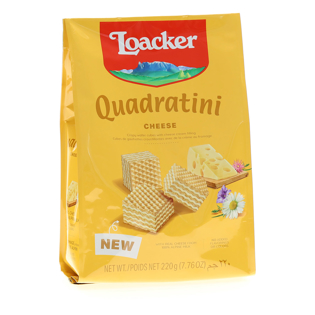 Quadratini Cheese, creme-filled wafer cookies, 7.76oz