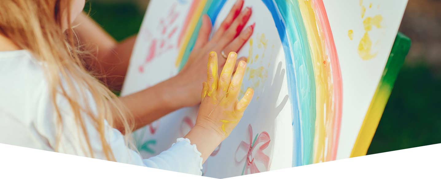 Fingerpaint a wildflower wonderland