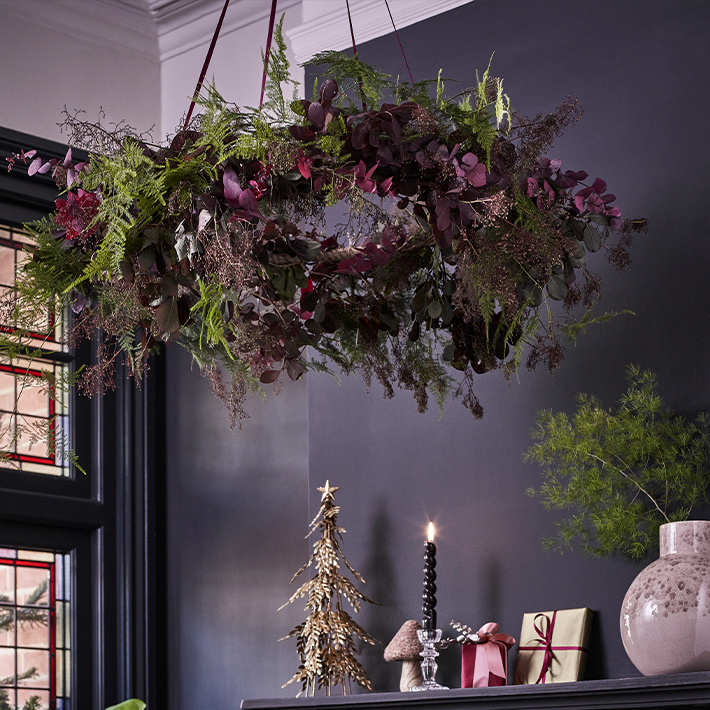 How to create a foliage chandelier