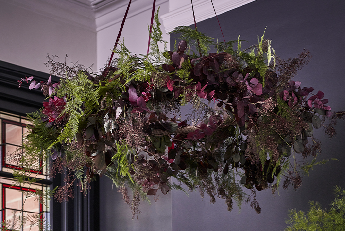 How to create a foliage chandelier