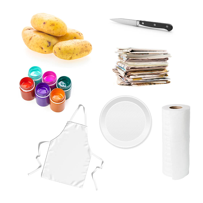 potato printing materials