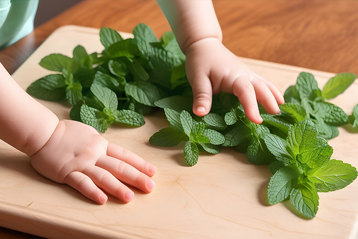 Make mint-scented modelling dough