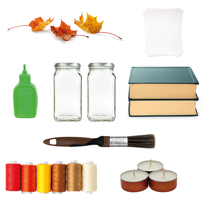 Autumn leaf lanterns