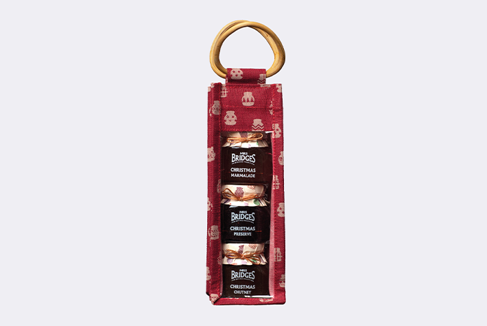 Triple tall indulgence red jute