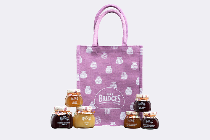 Afternoon Tea hamper jute bag