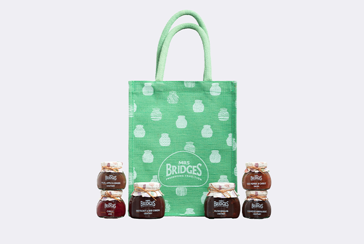 Savoury hamper jute bag