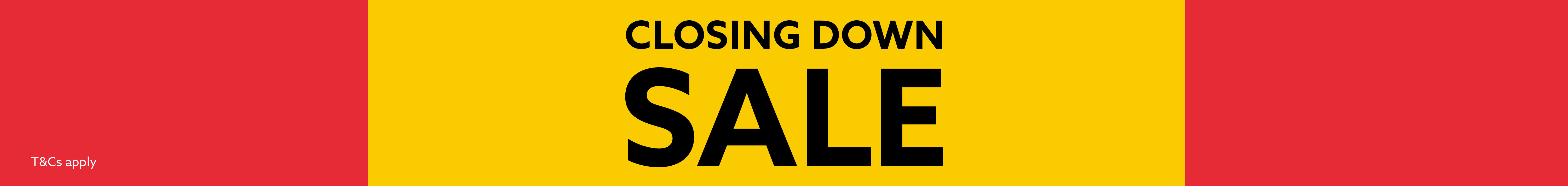 Closing down sale