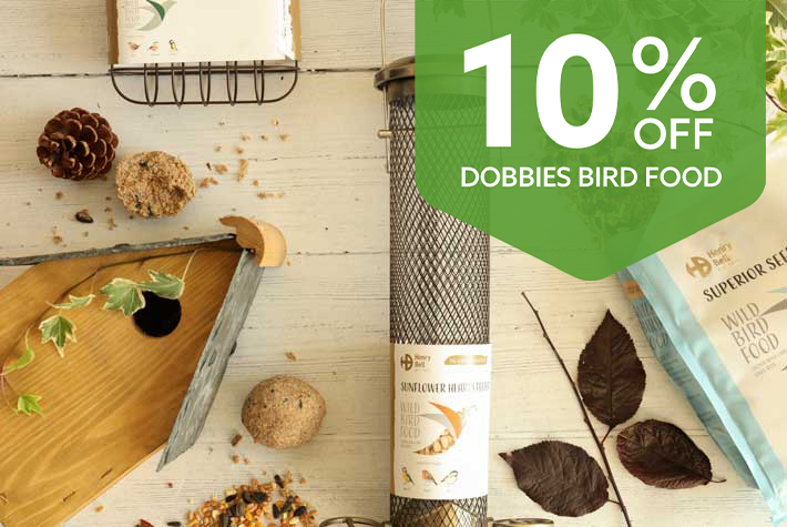 10% off Dobbies bird food