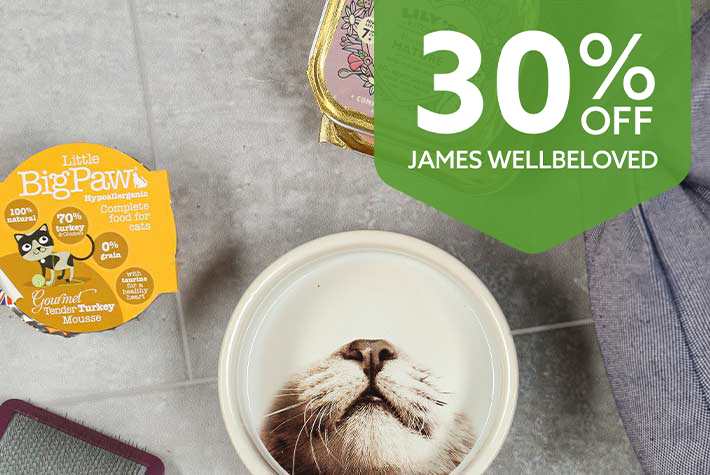 30% off James Wellbeloved cat food