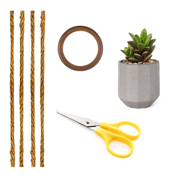 Macramé plant hanger - Materials