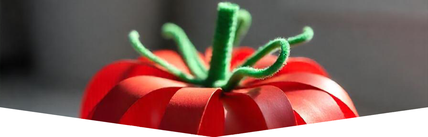 3D paper tomatoes