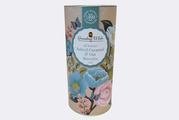 Floral botanical tube all butter salted caramel & oat