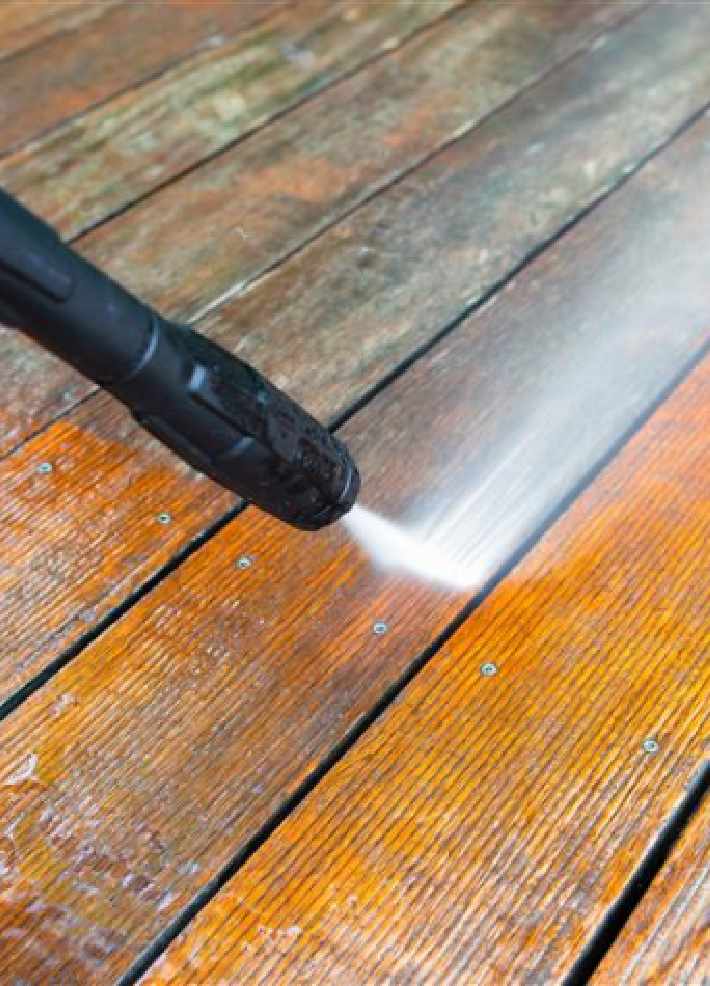 Use a pressure washer