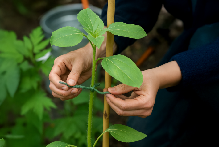 Caring for sunflowers
