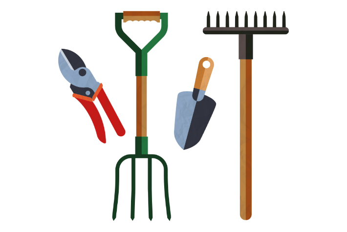 Trusty garden tools