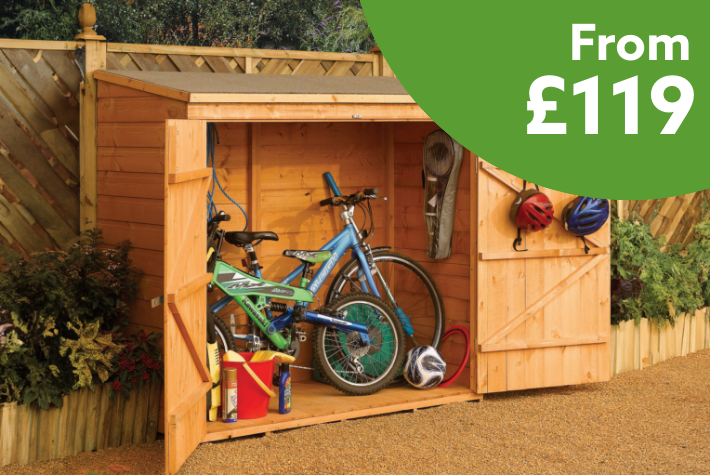 Wooden garden storage