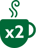 2 free hot drinks