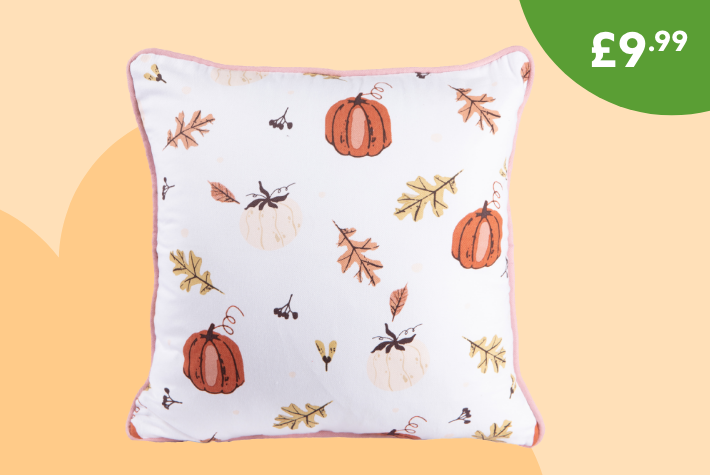 Halloween pumpkin printed cushion