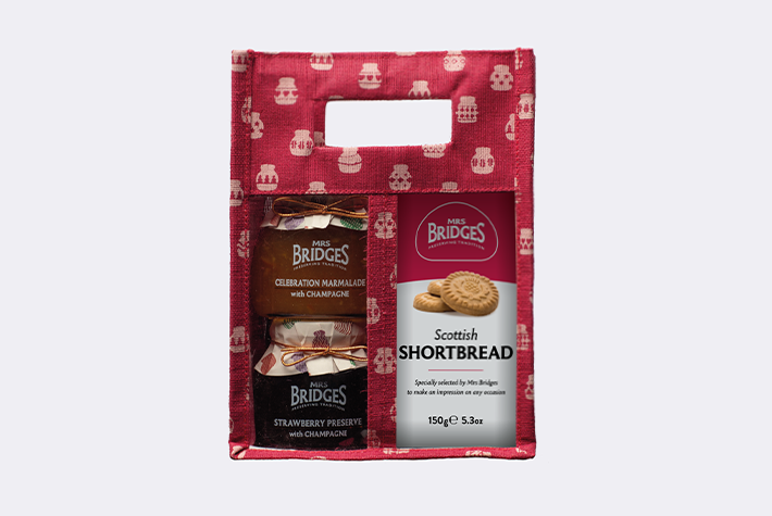 Celebration Selection Red Jute Bag