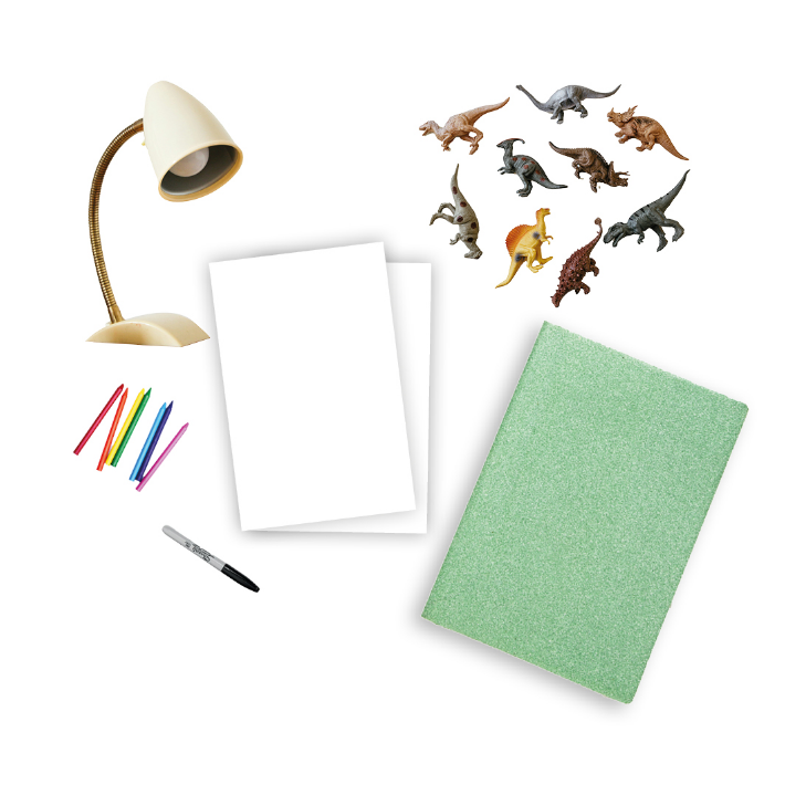 Create dinosaur shadow art