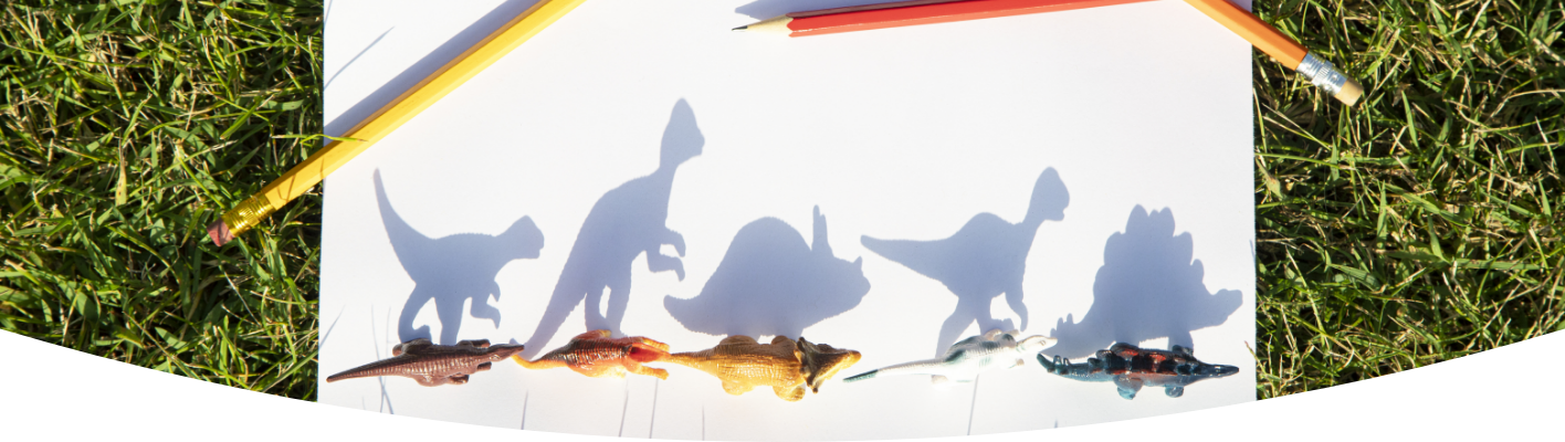 Create dinosaur shadow art
