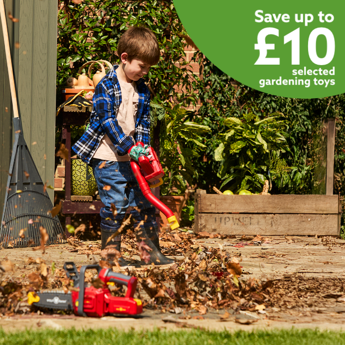 Save up to £10 on selected gardening toys