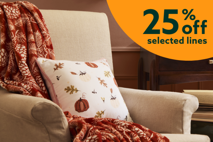 Halloween-25% off Autumn homeware