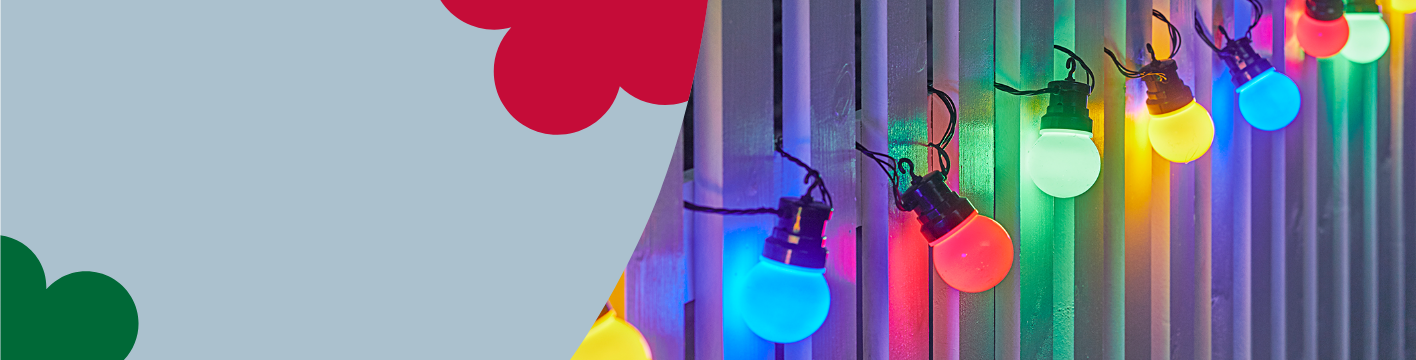 Multi Coloured Outdoor Christmas Lights