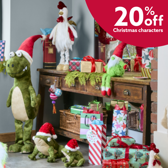 20% off Christmas characters