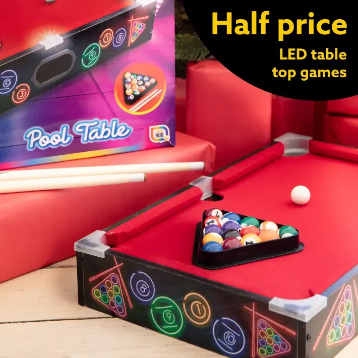 Half price LED table top games